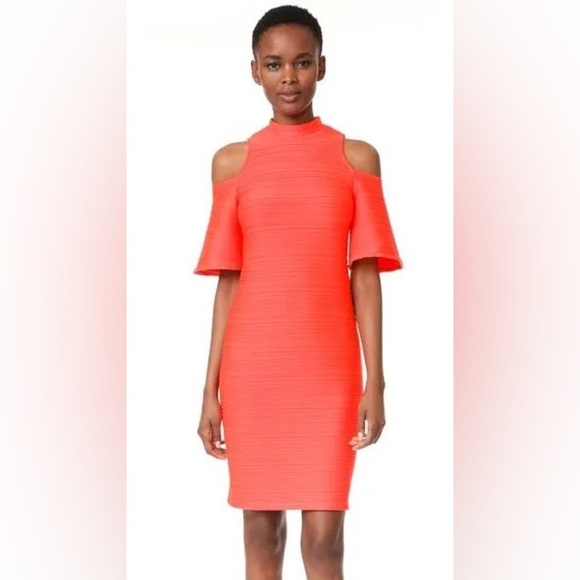 Shoshanna Fillmore Dress Bright Orange Size 6 - Picture 1 of 5